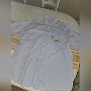 Men's Button-Down Shirt with Embroidered Fish Columbia PFG Mike Stidham Sz XL